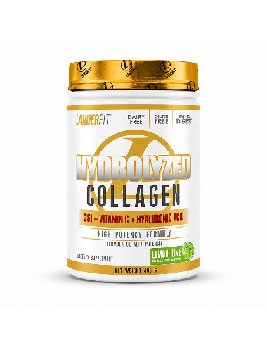 Colágeno Hidrolizado LanderFit en Polvo 405 g Lemon Lime | NutriZone